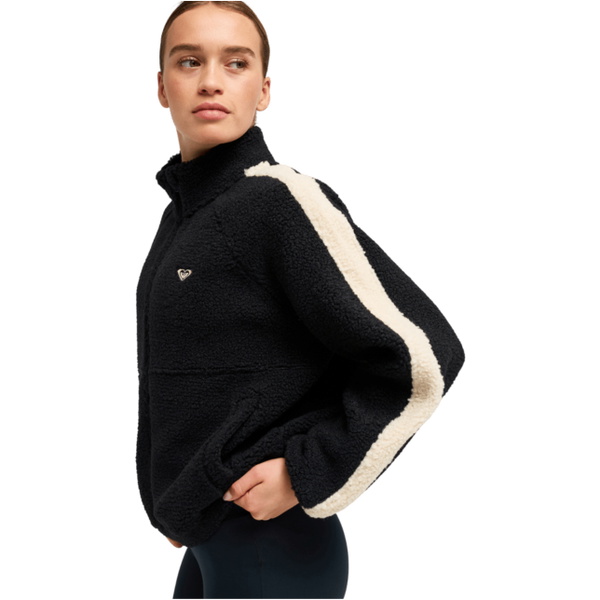 2026 Roxy Womens Boundless Spirit Solid Zip Sports Fleece ERJPF03261 - Anthracite